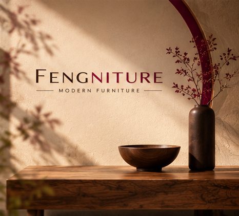 Turned walnut bowl on a solid wood table with a wine-berry branch in a vase